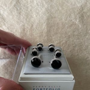 Perry Ellis Black cuff link set